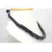 String Strand Necklace black synthetic beads stones in black thread P 298